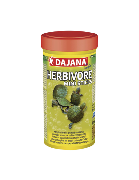 Alimento Herbivore Mini Sticks Dajana 250 ml: Nutrición Vegetal para Tortugas - CPA