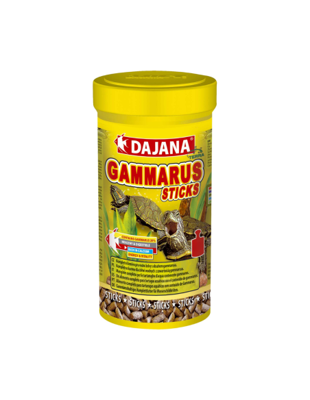 Alimento Gammarus Sticks Dajana 250 ml: Nutrición Natural para Tortugas - CPA