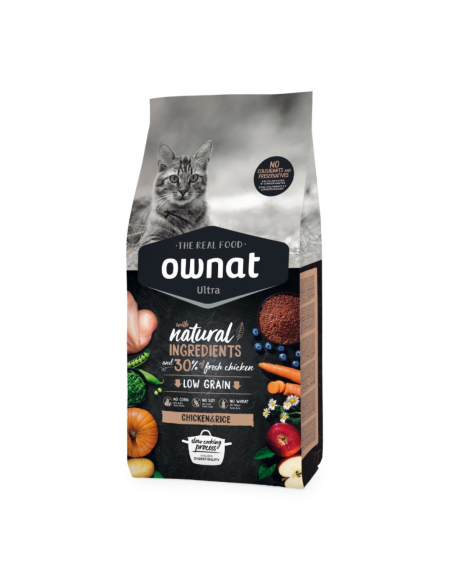 Ownat Ultra Chicken & Rice - Pienso Completo para Gatos Adultos