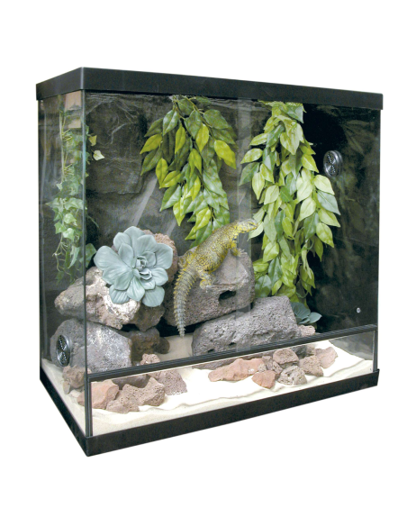 Terrario Repti Selva Cristal 85L: Entorno Natural y Seguro para Reptiles - CPA