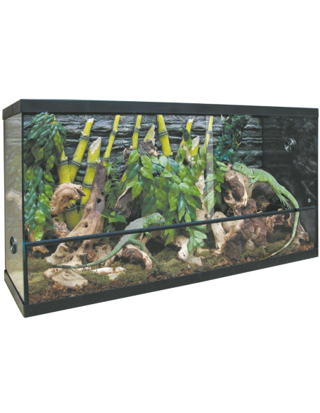 Terrario Repti Selva Cristal 100L: Entorno Natural y Seguro para Reptiles - CPA