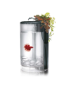 Kit Betta Flora LED 2 L negra: Acuario Completo con Iluminación LED para Peces Betta - CPA