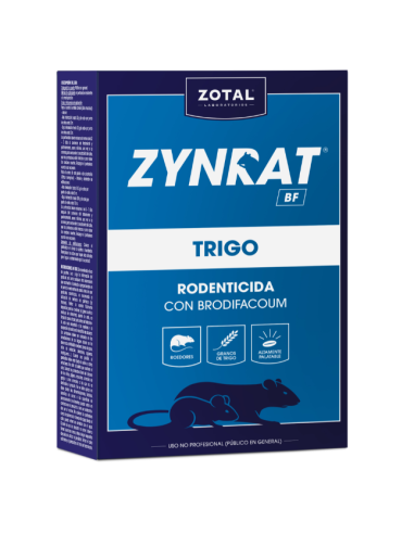 Zynrat BF Trigo 6 bolsitas x 25 gr: Rodenticida Eficaz en Cebo de Trigo para Control de Plagas - CPA