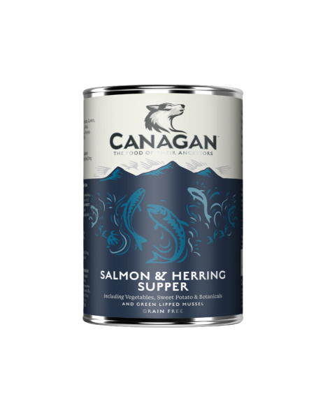 Canagan Lata para Perros de Cena de Salmon y Arenque 6 x 400g: Comida Húmeda Natural - CPA