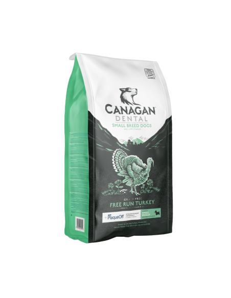 Canagan Perro Raza Pequeña Pavo Campero Prodental 2kg: Alimento Sin Cereales para Perros - CPA