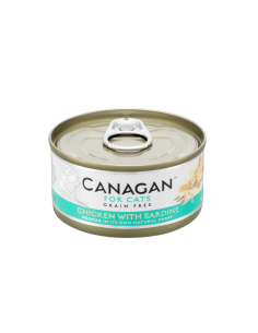 Comida Humeda para Gato CANAGAN Pollo con Sardinas 12 x 75g