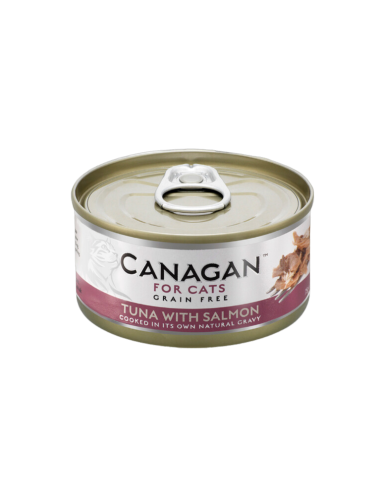 Canagan Lata para Gatos de Atún con Salmon 12 x 75g: Comida Húmeda Natural y Sabrosa - CPA