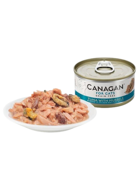 Comida Humeda para Gato CANAGAN Atun con Mejillones 12 x 75g