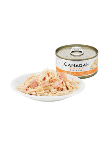 Comida Humeda para Gato CANAGAN Pollo con Salmon 12 X 75g