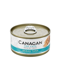 Canagan Lata para Gatos de Atún oceanico monoproteico 12 x 75g: Comida Húmeda Natural y Sabrosa - CPA