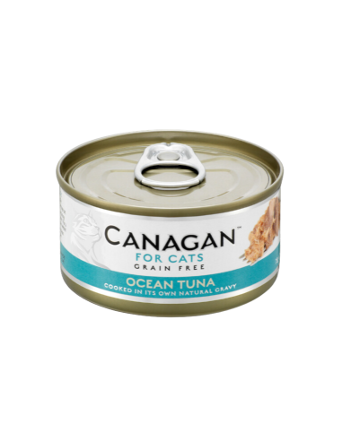 Canagan Lata para Gatos de Atún oceanico monoproteico 12 x 75g: Comida Húmeda Natural y Sabrosa - CPA