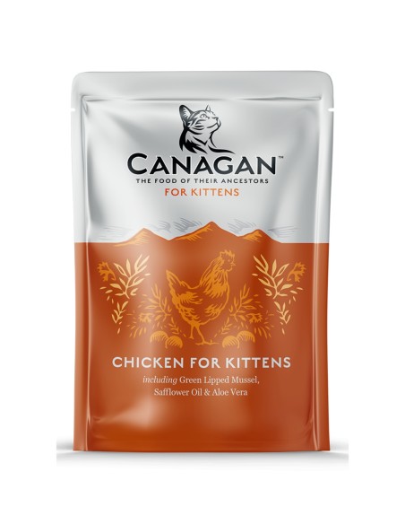 Comida Humeda para Gatito CANAGAN Pate Pollo Fresco,  8 x 85g