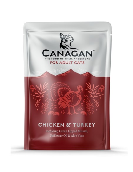 Comida Humeda para Gato CANAGAN Pate Pollo y Pavo, 8 x 85g