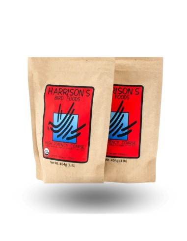 Pienso para agapornis Harrison Grueso Alta Energía 450 gr pack de 2 unidades