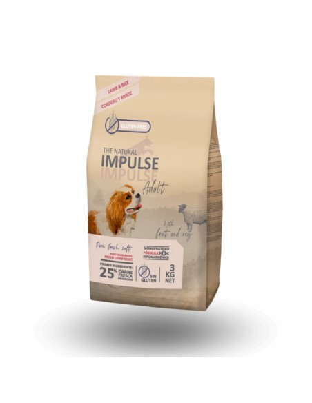 Pienso para Perro IMPULSE Cordero 3kg