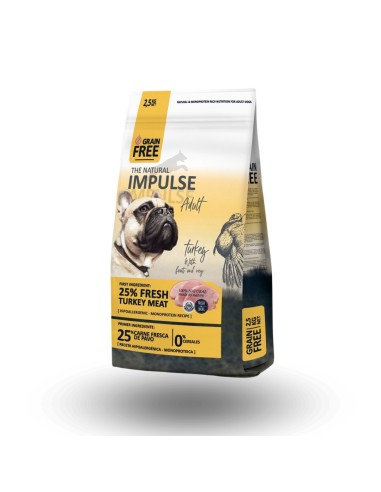 Pienso para perro IMPULSE HIPOALERGENICO PAVO 2.5 kg