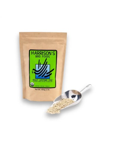 alimentation d’entretien HARRISON ADULT LIFETIME pour psittacides et petits oiseaux 454 gr