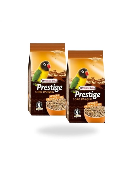 PACK 2 uds Mixtura para periquitos africanos PRESTIGE LORO PARQUE VERSELE LAGA 1kg