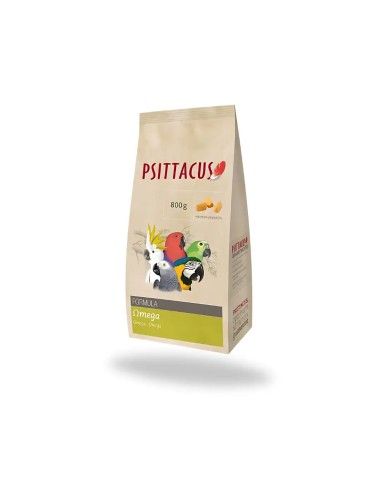 pienso de inicio para loros y psittacidas PSITTACUS OMEGA 3 800 gr