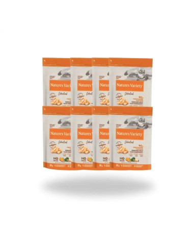 Comida para Gato Adulto Esterilizado NATURES VARIETY Selected Pollo 8 x 300gr