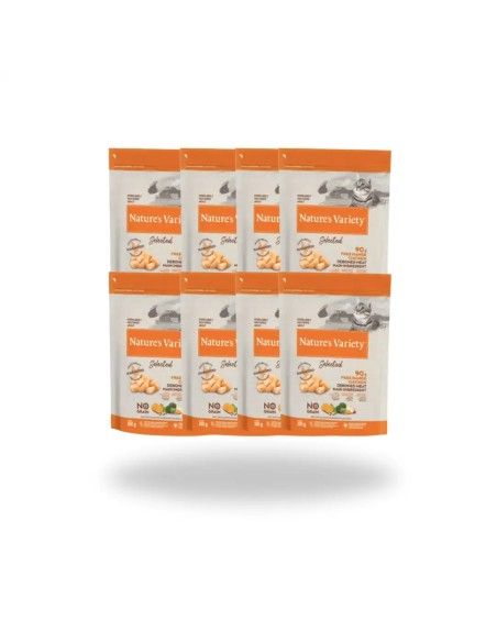 Comida para Gato Adulto Esterilizado NATURES VARIETY Selected Pollo 8 x 300gr