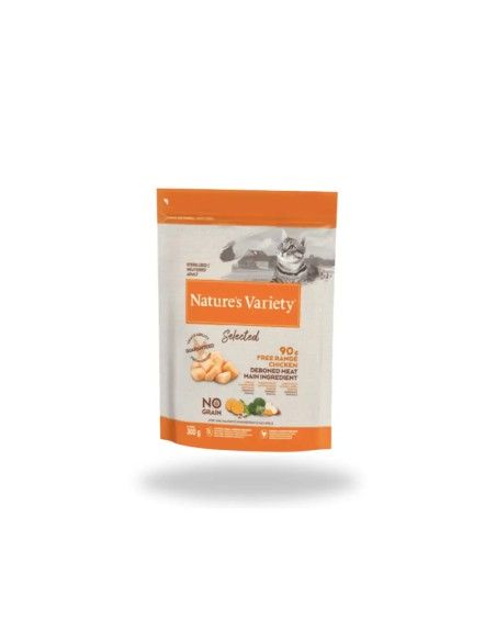 pienso NATURES VARIETY Selected gato Adult Pollo pack 8 X 300 gr