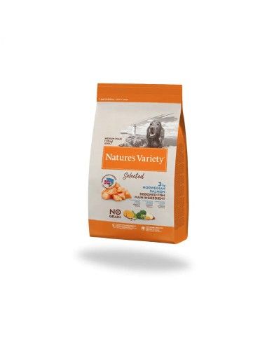 Pienso Nature´s Variety Selected perros medium salmón