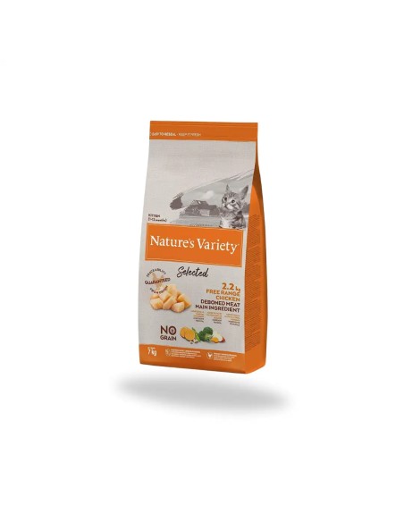 Comida para Gatito NATURES VARIETY Pollo de Corral 7kg