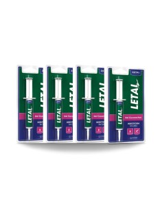 Pack de 4 Jeringas LETAL Gel - Eliminador de Hormigas y Cucarachas - Control de Plagas