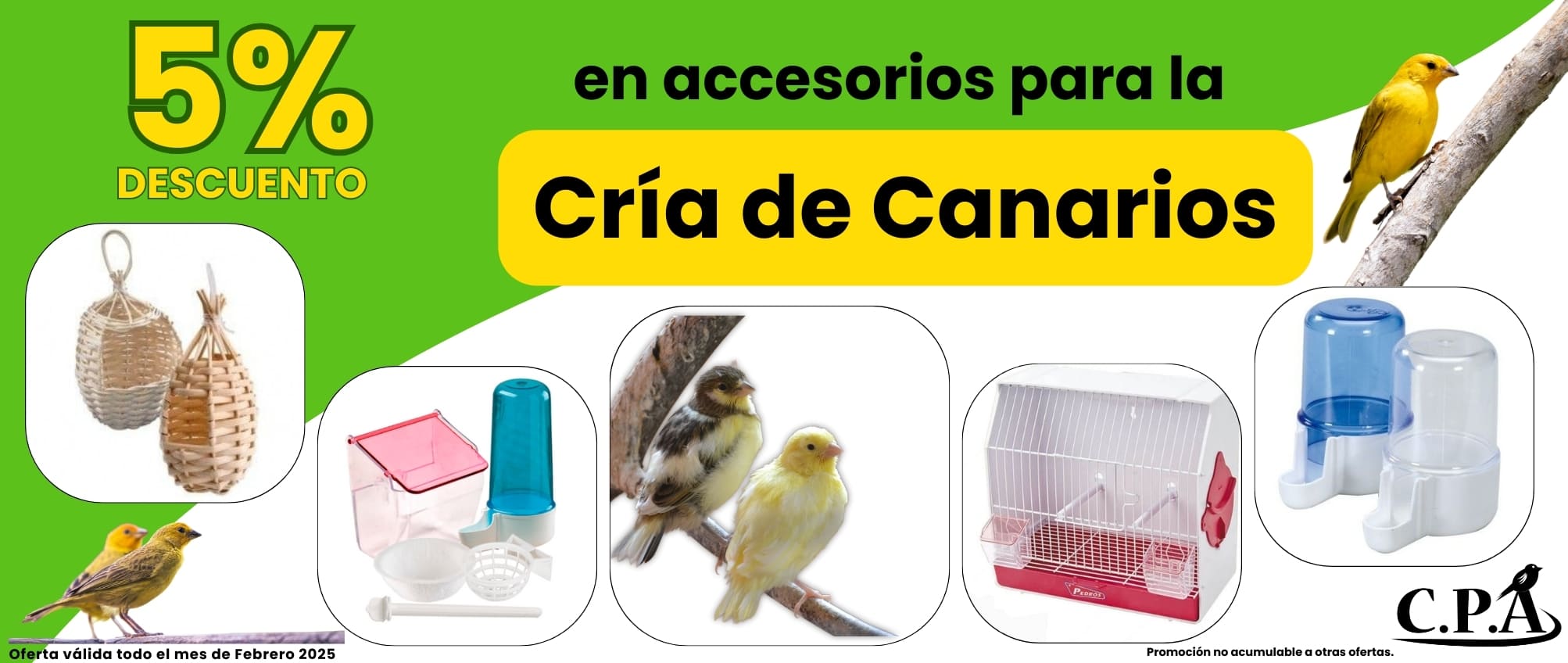 ACCESORIOS CRIA CANARIOS