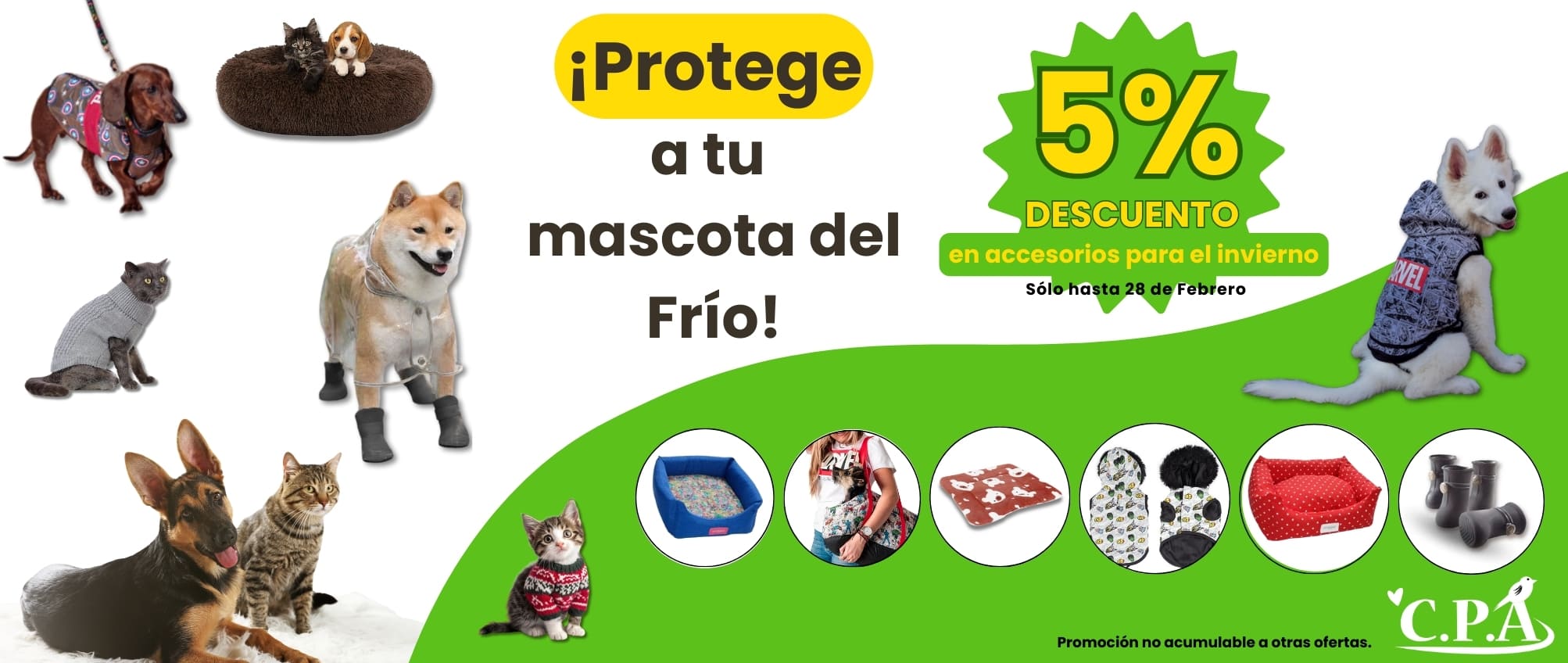 ACCESORIOS INVIERNO MASCOTAS