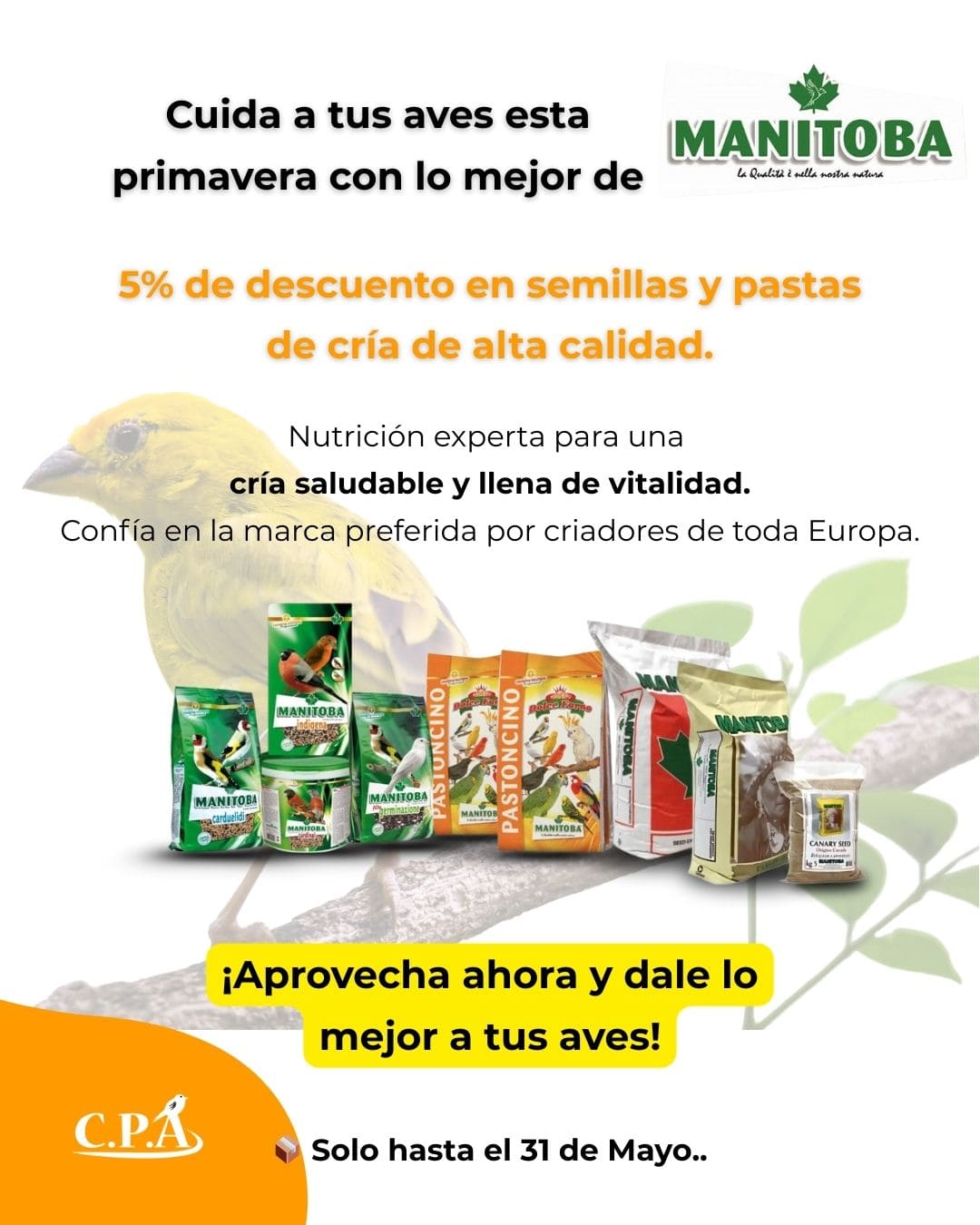 SEMILLAS Y MIXTURAS PARA PAJAROS MANITOBA