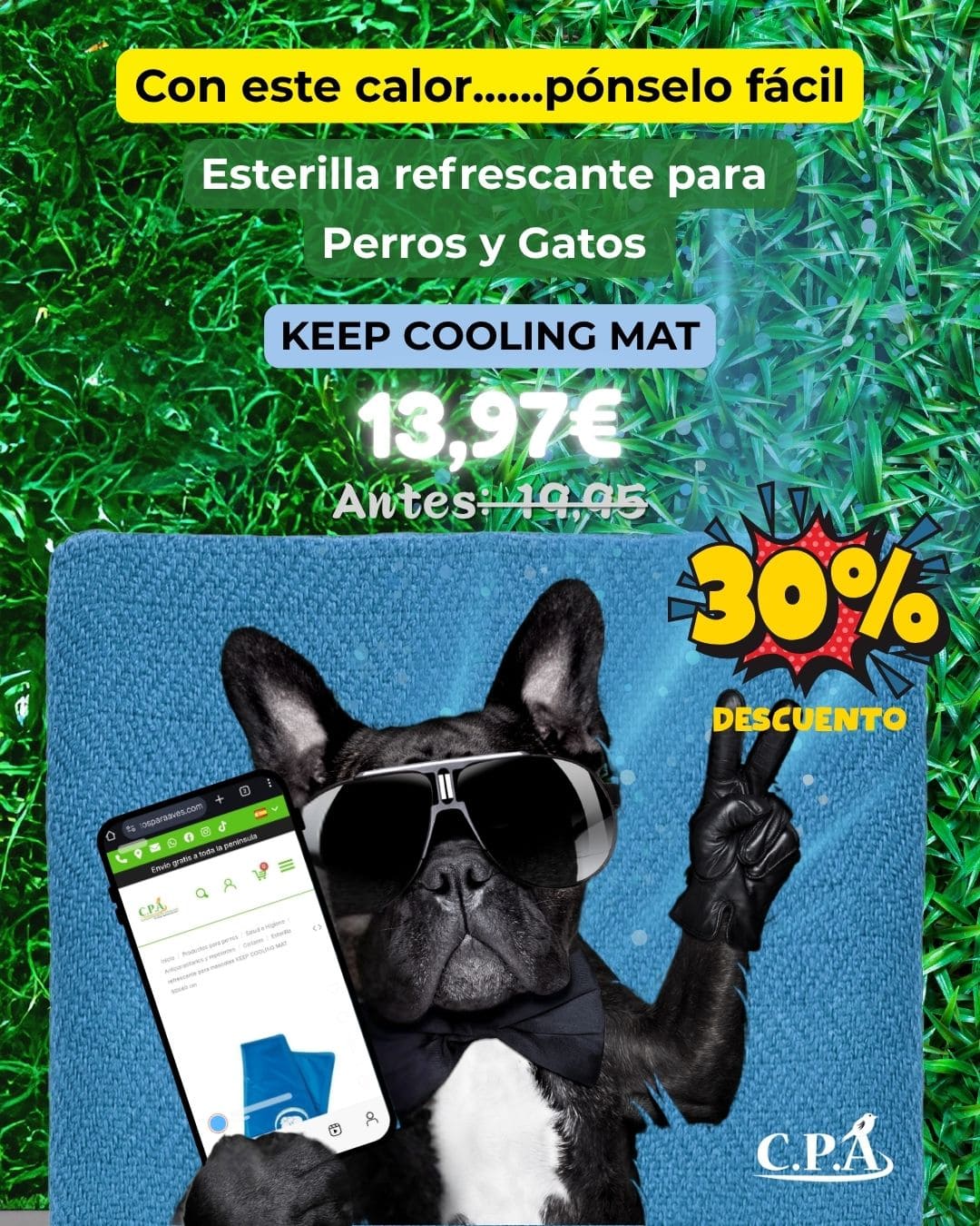 Esterillas refrescantes para perros y gatos