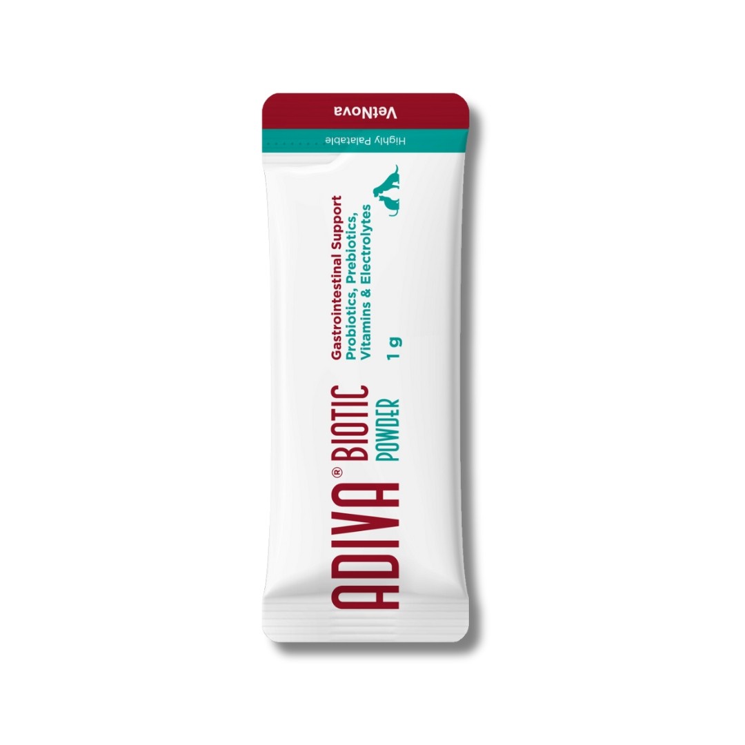 VetNova ADIVA® Biotic Powder | Probióticos Y Prebióticos Para Perros Y Gatos | Polvo Alta Palatabilidad