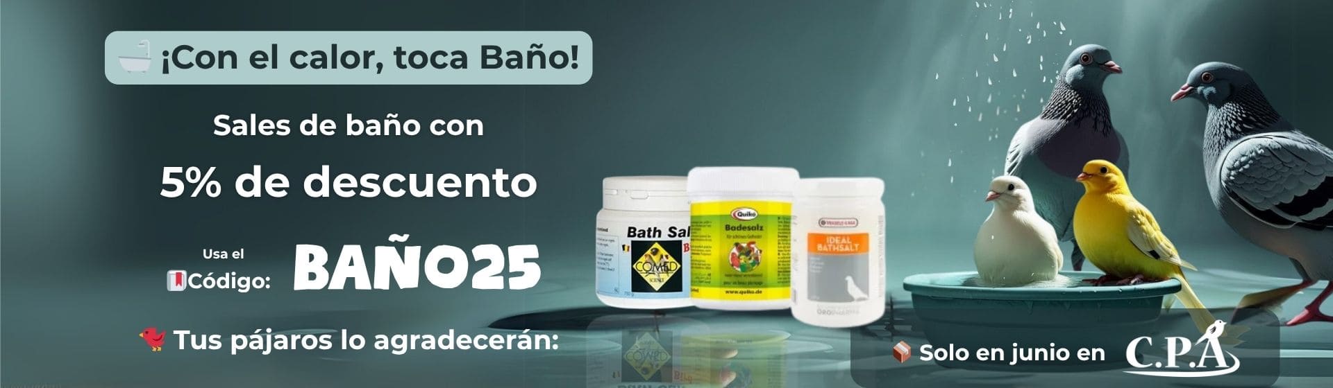 accesorios baño aves