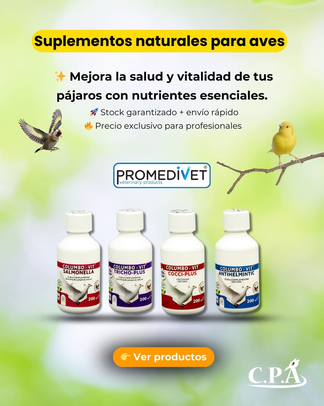 suplementos narurales para palomas 